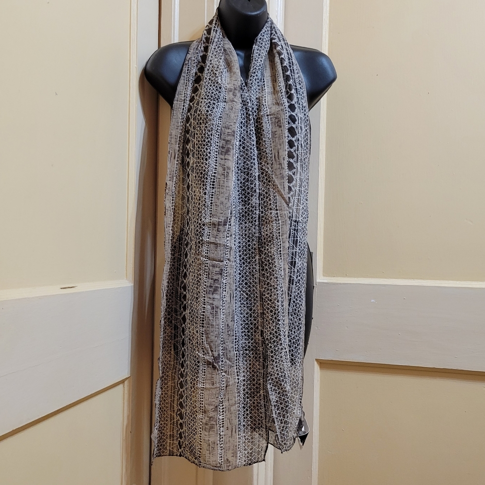 Jeannene Booher Suits Sheer Tribal Print Women's Scarf